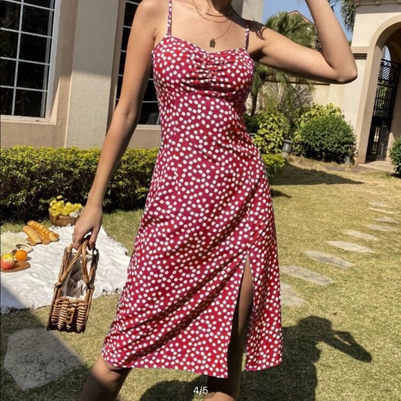 SHEIN | Dresses | Reformation Dupe Red 